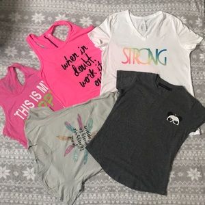 BUNDLE!! 5 semi-new shirts 👚size(M,L)